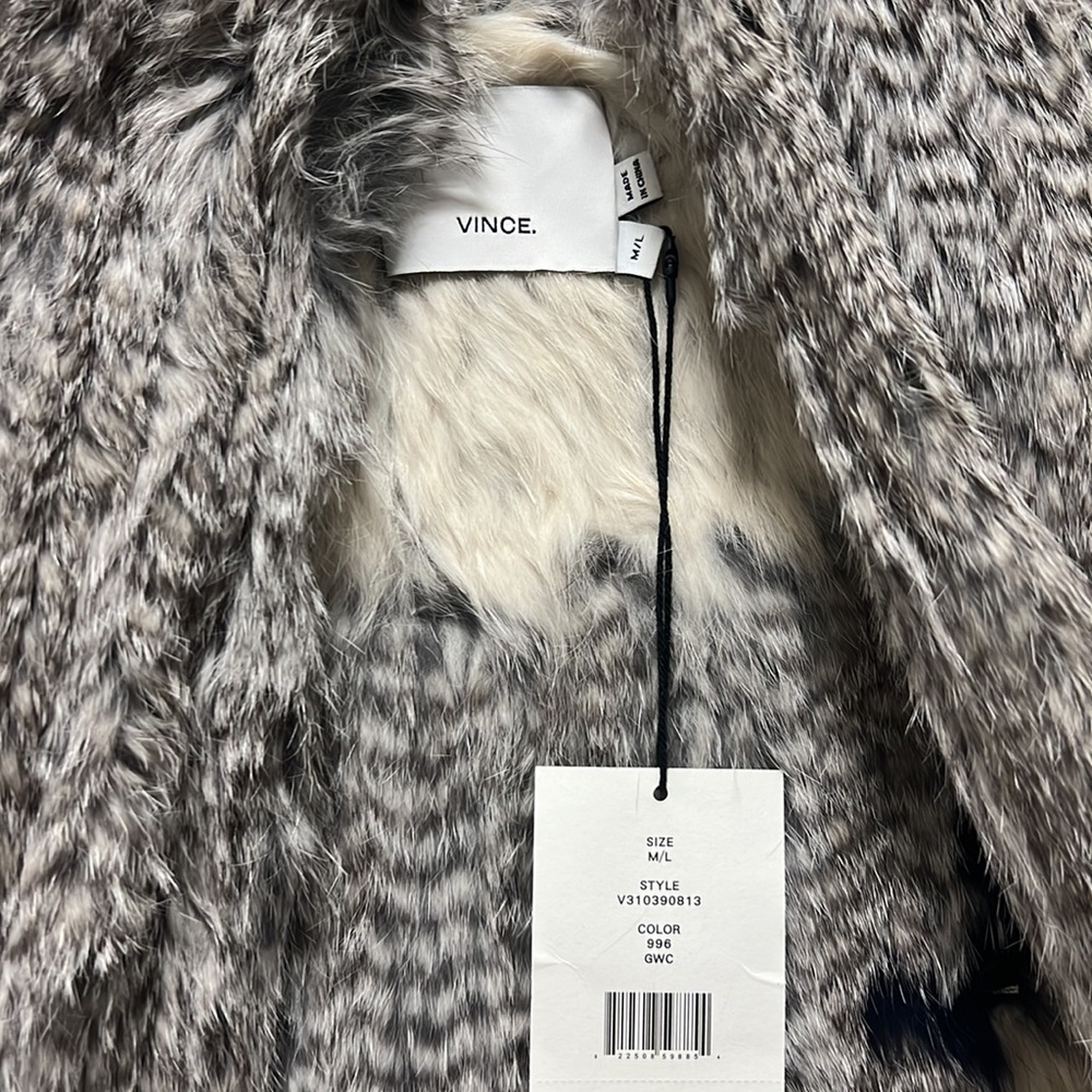 Fur vest (100% Rabbit) - Picture 2 of 6